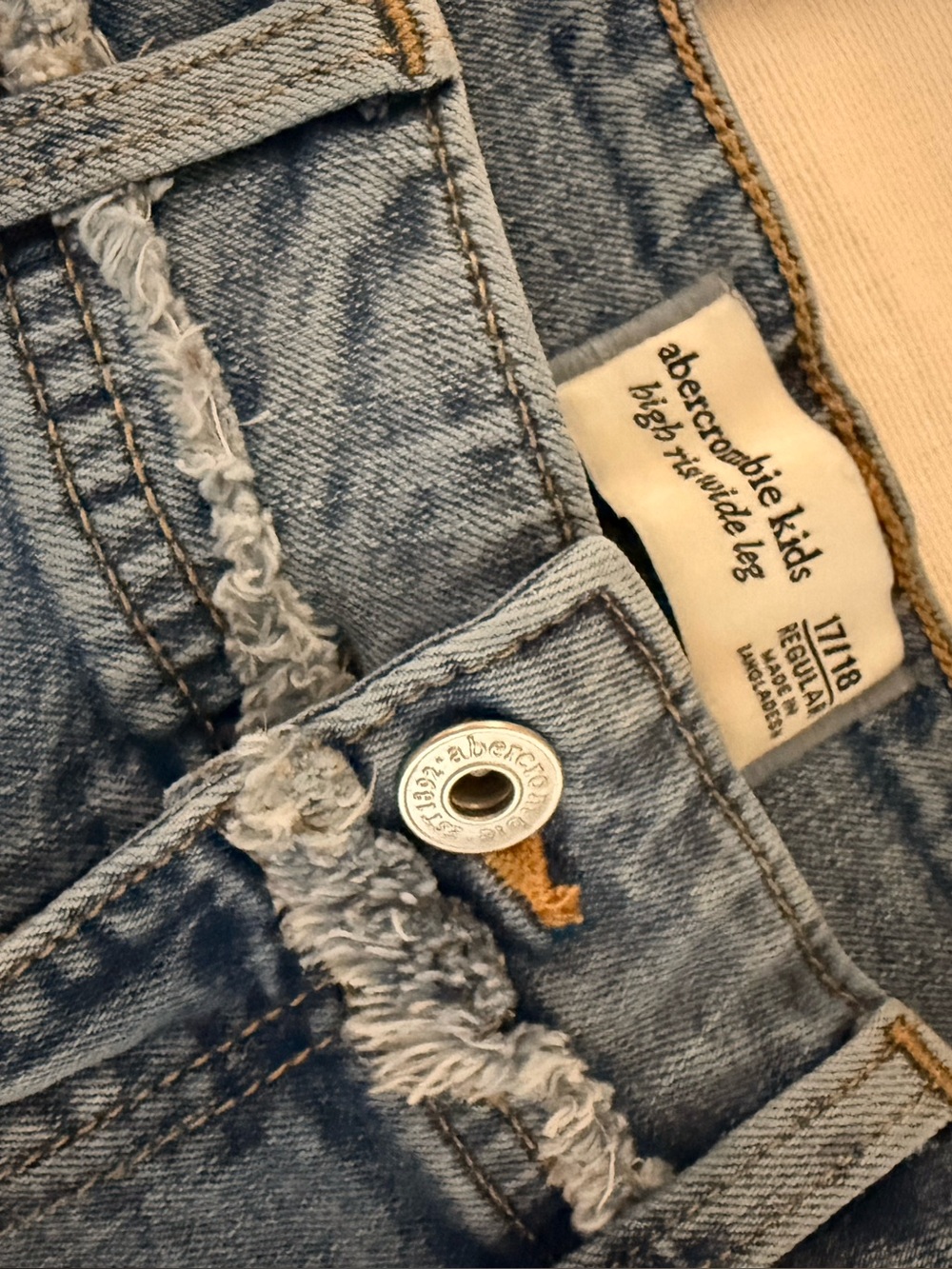 Abercrombie kids high rise wide leg 17/18
